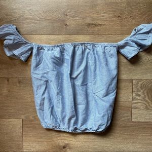 Brandy Melville cropped off the shoulder top